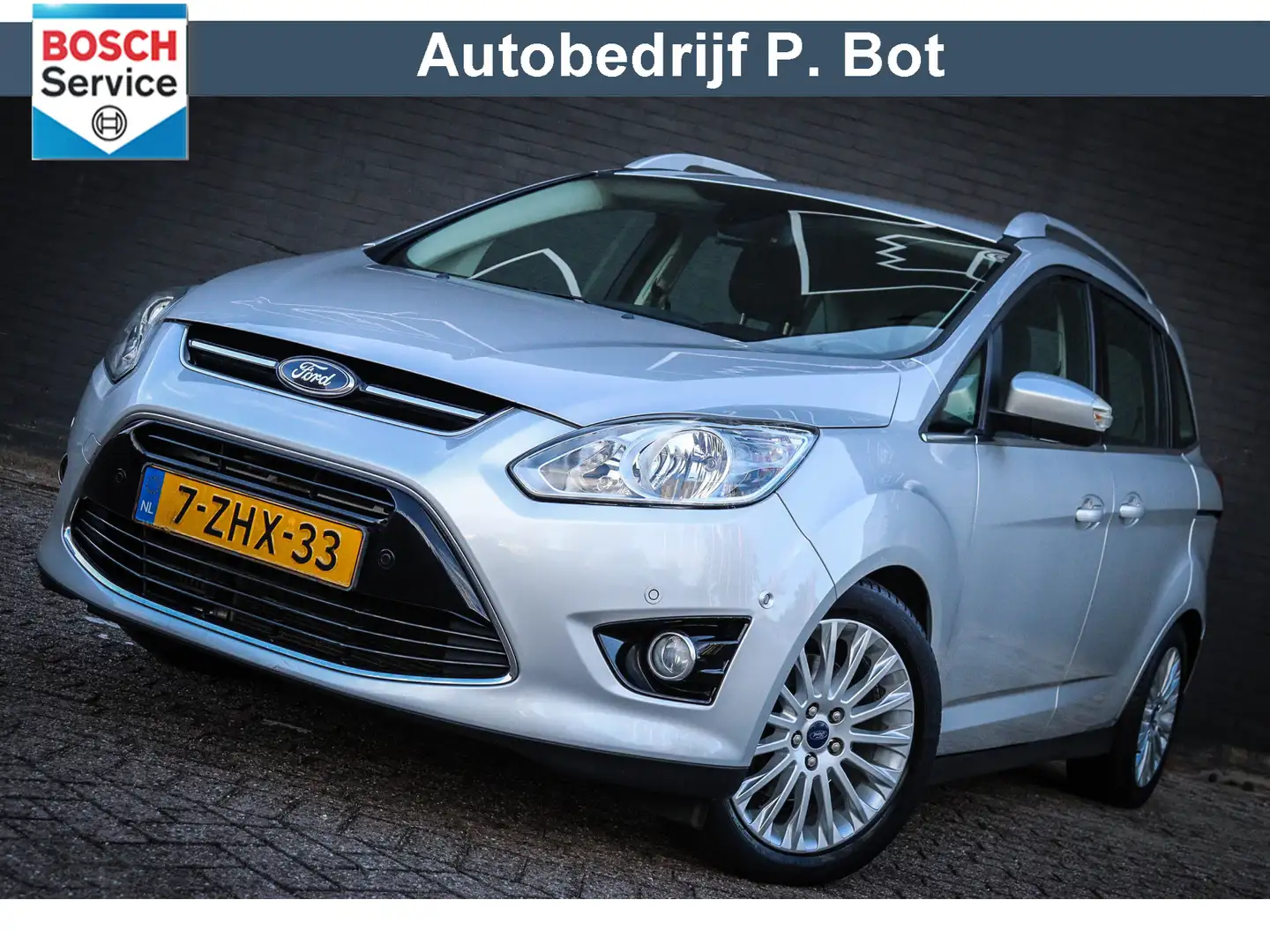 Ford Grand C-Max 1.0 Edition Plus Airco/Navi/CruiseControl Grijs - 1