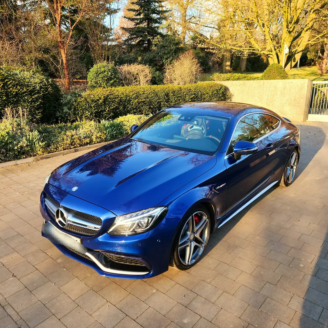 Mercedes-Benz C 63 AMG Coupe S Performance Speedshift 7G-MCT Синій - 1