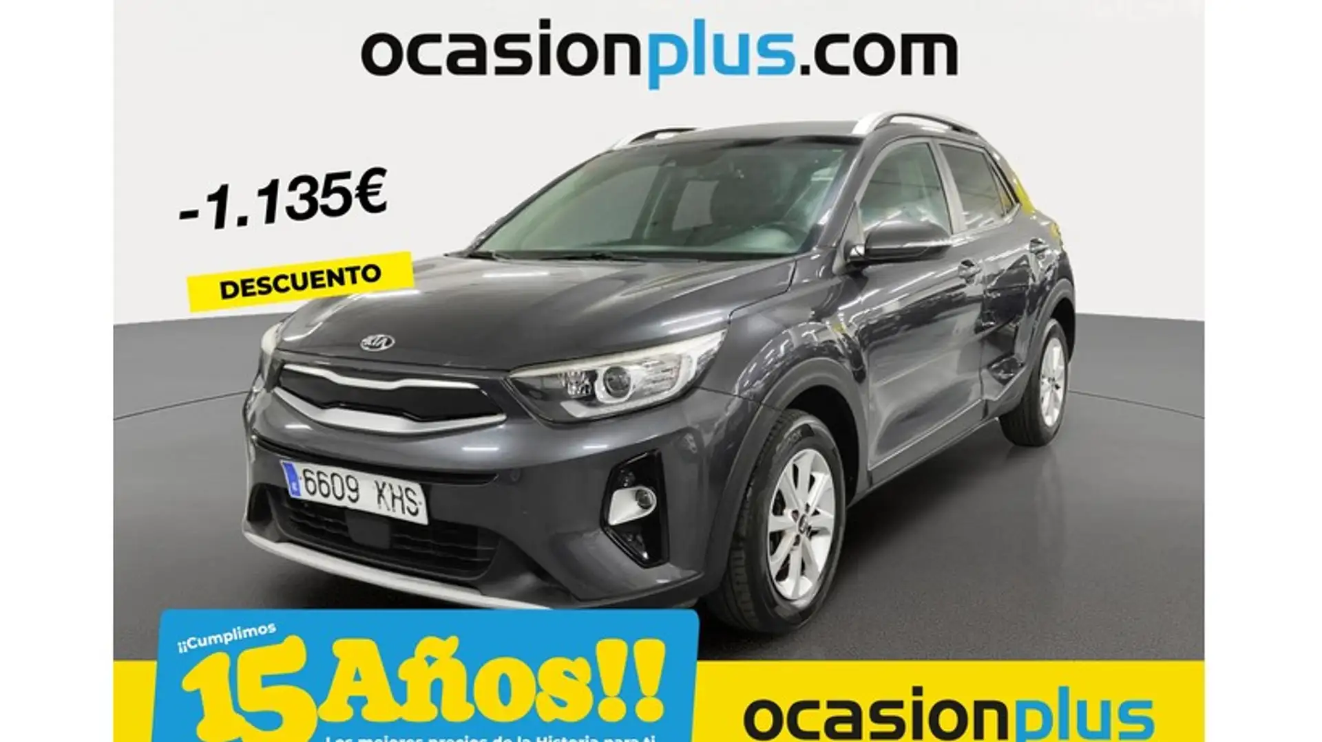 Kia Stonic 1.2 CVVT Eco-Dynamic Tech 84 Gris - 1