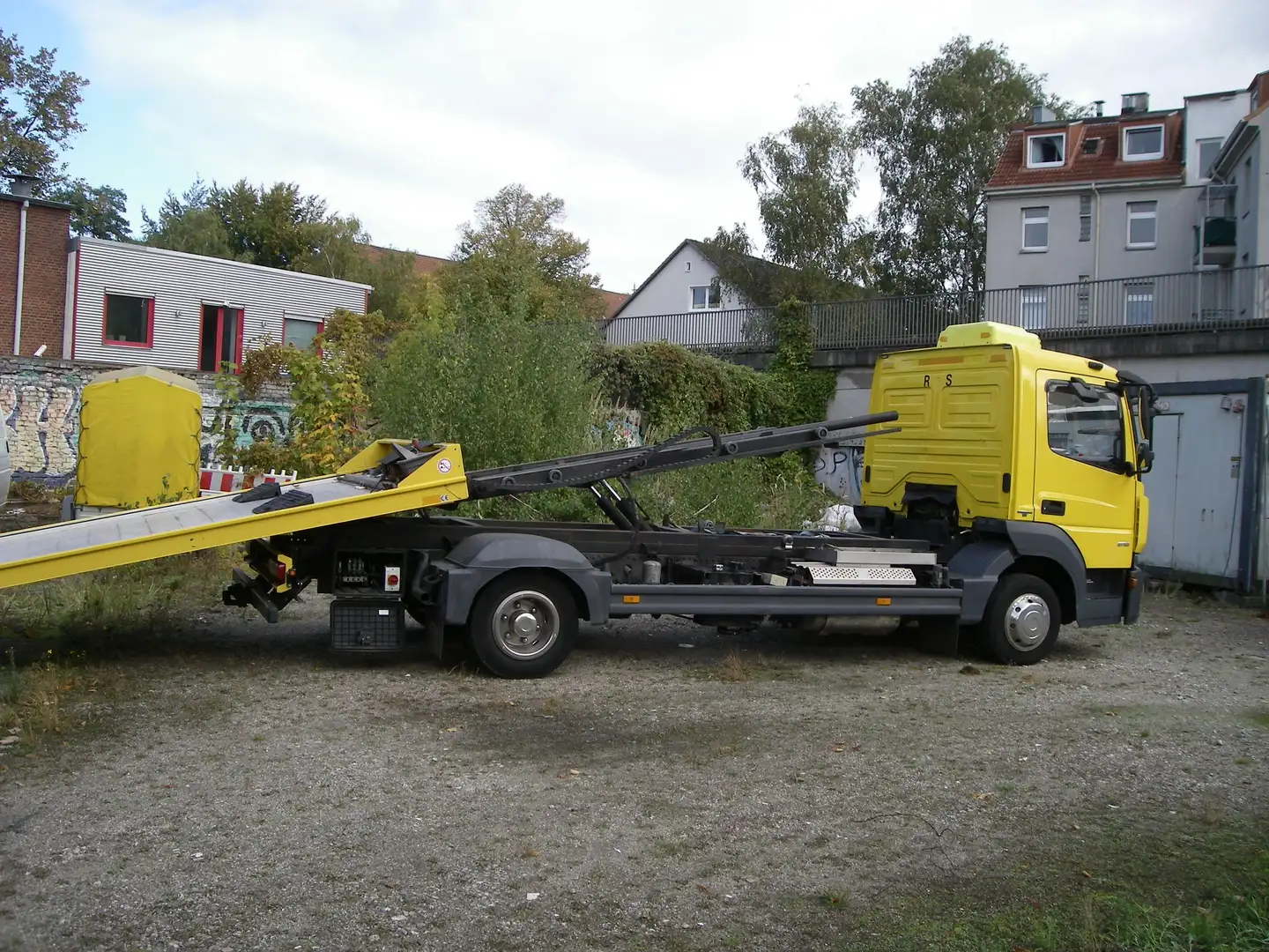 Mercedes-Benz Atego 818Plateau,Klima,Stansheizung,TÜV neu Gelb - 1