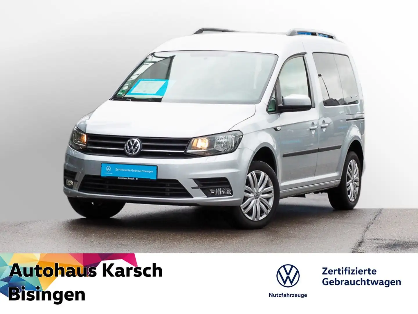Volkswagen Caddy Kombi 1.4 TSI Trendline NAVI, KAMERA, SHZ, Silber - 1