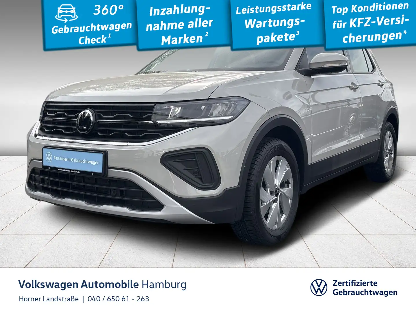 Volkswagen T-Cross Life 1.0 TSI Sitzheizung Einparkhilfe Grau - 1