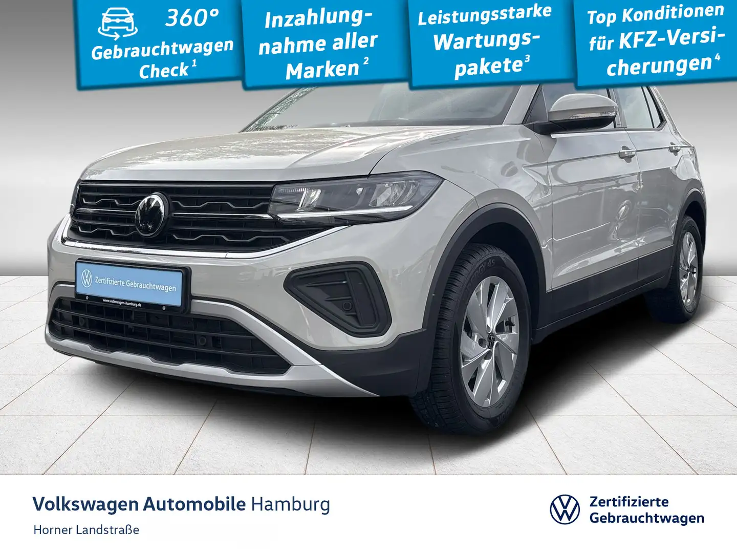 Volkswagen T-Cross Life 1.0 TSI Sitzheizung Einparkhilfe Grau - 1