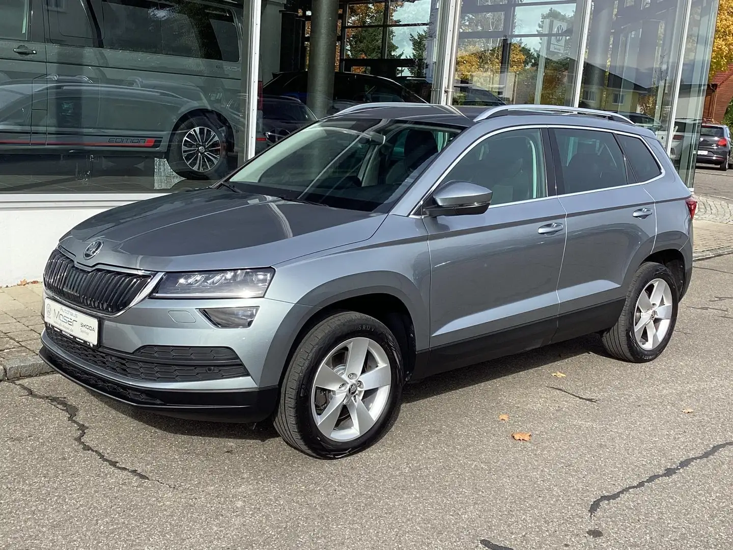 Skoda Karoq 2.0 TDI DSG 4x4 Style/RFK/LED/ACC/Navi/AHK Grau - 1