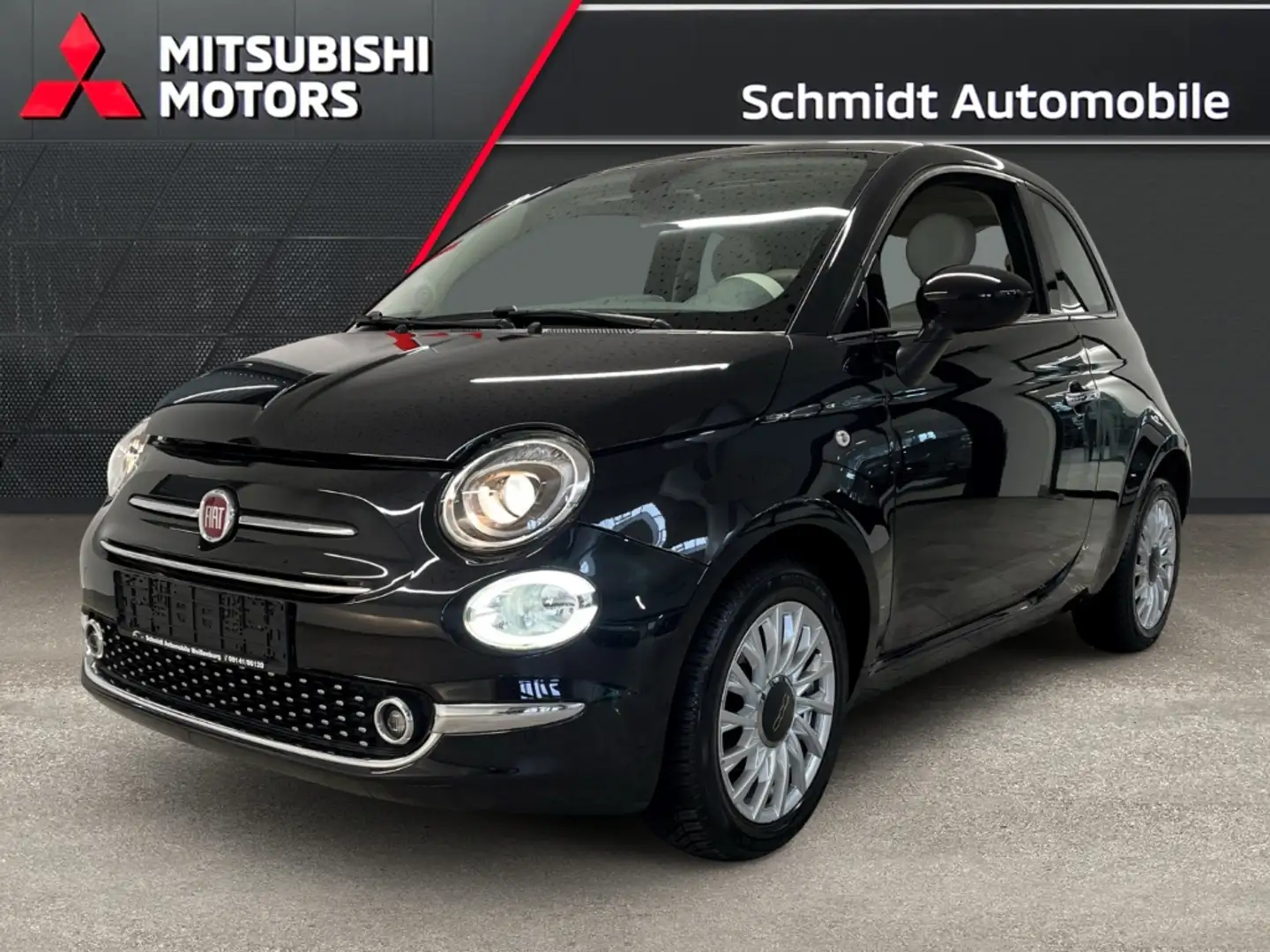 Fiat 500 1.2 Lounge Allwetter Panorama PDC Klima Touch Noir - 1