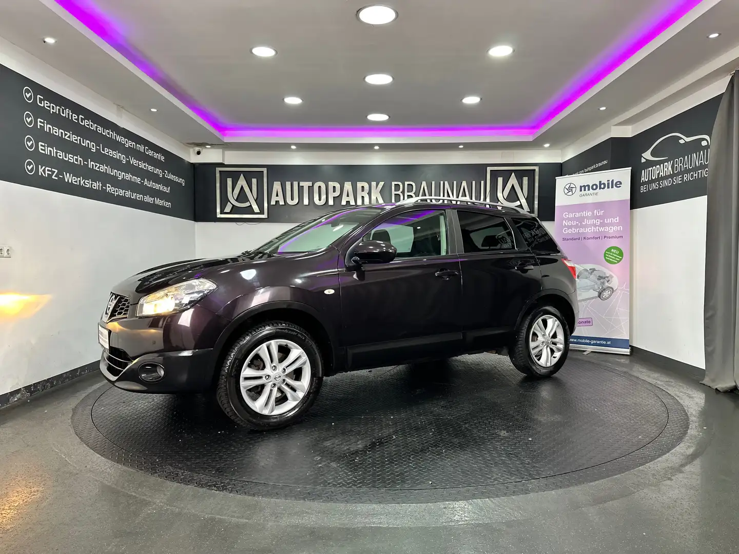 Nissan Qashqai 1.6 I-Way 2WD *PANO*KAMERA*NAVI* Paars - 2