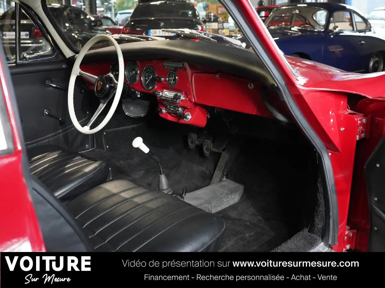 Porsche 356 C 1.6 75 CV - DOSSIER COMPLET - HISTORIQUE - SUPERBE ETAT, foto 4