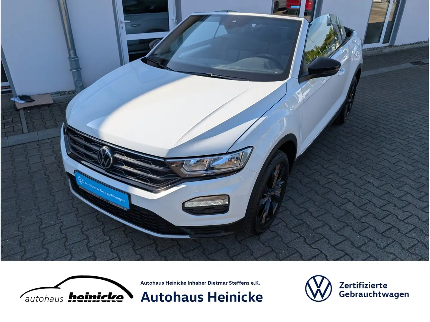 Volkswagen T-Roc Cabriolet STYLE 1.0 TSI NAVI KLIMA DAB PDC SH u.v Blanc - 1