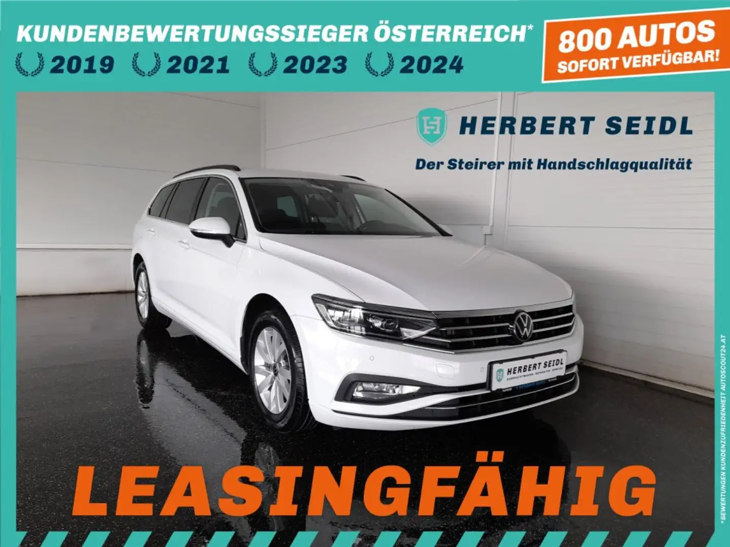 Volkswagen Passat Variant BUSINESS 2,0 TDI DSG *MATRIX-LED / NAVI / ACC / KAMERA / SPORT MASSAGESITZ / VERKEHRSZEICHENASSIST* Weiß - 1