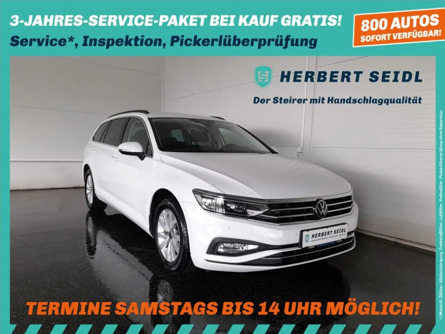 Volkswagen Passat Variant BUSINESS 2,0 TDI DSG *MATRIX-LED / NAVI / ACC / KAMERA / SPORT MASSAGESITZ / VERKEHRSZEICHENASSIST* Weiß - 1