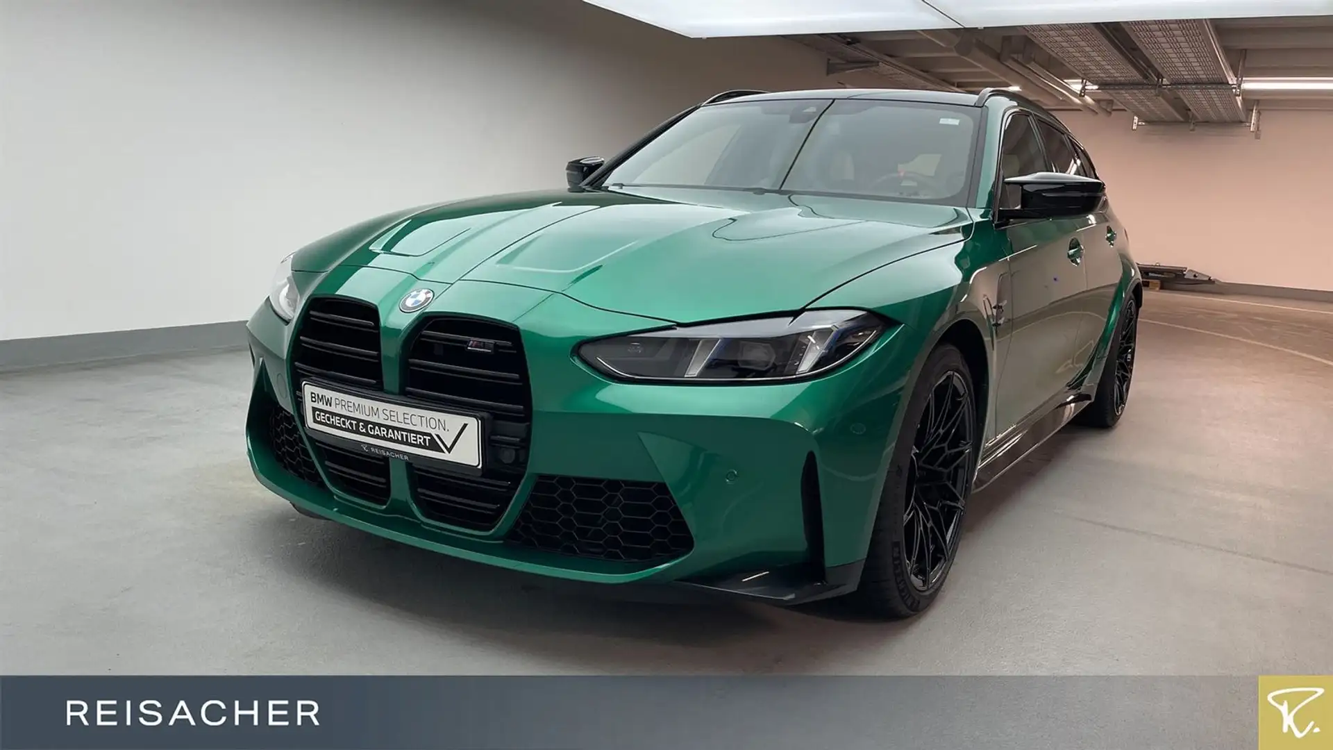 BMW M3 A Competition M xDrive Tou el.Sitz+Mem,Leder, Grün - 1