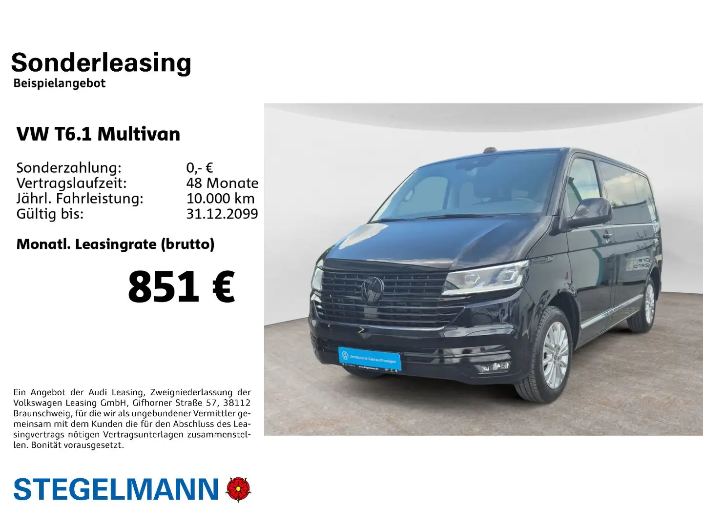 Volkswagen T6.1 Multivan 2.0 TDI DSG Generation Six *AHK*LE Fekete - 2