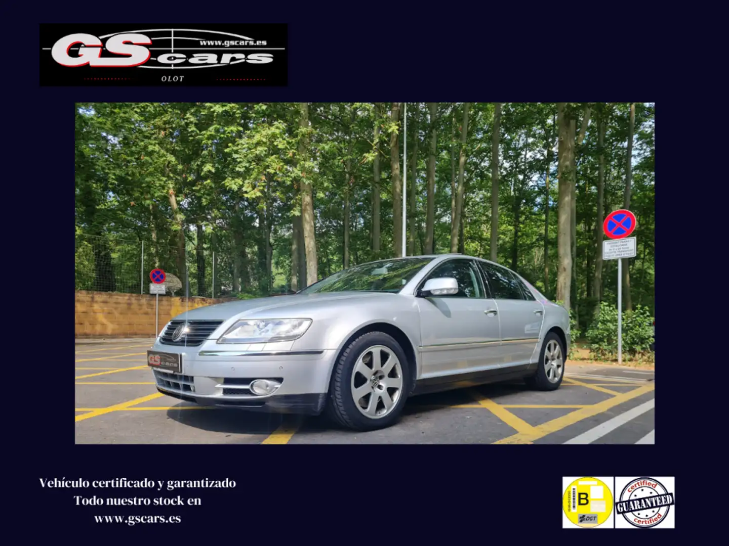 Volkswagen Phaeton 6.0W12 4Motion Tiptronic 5pl. Gris - 1