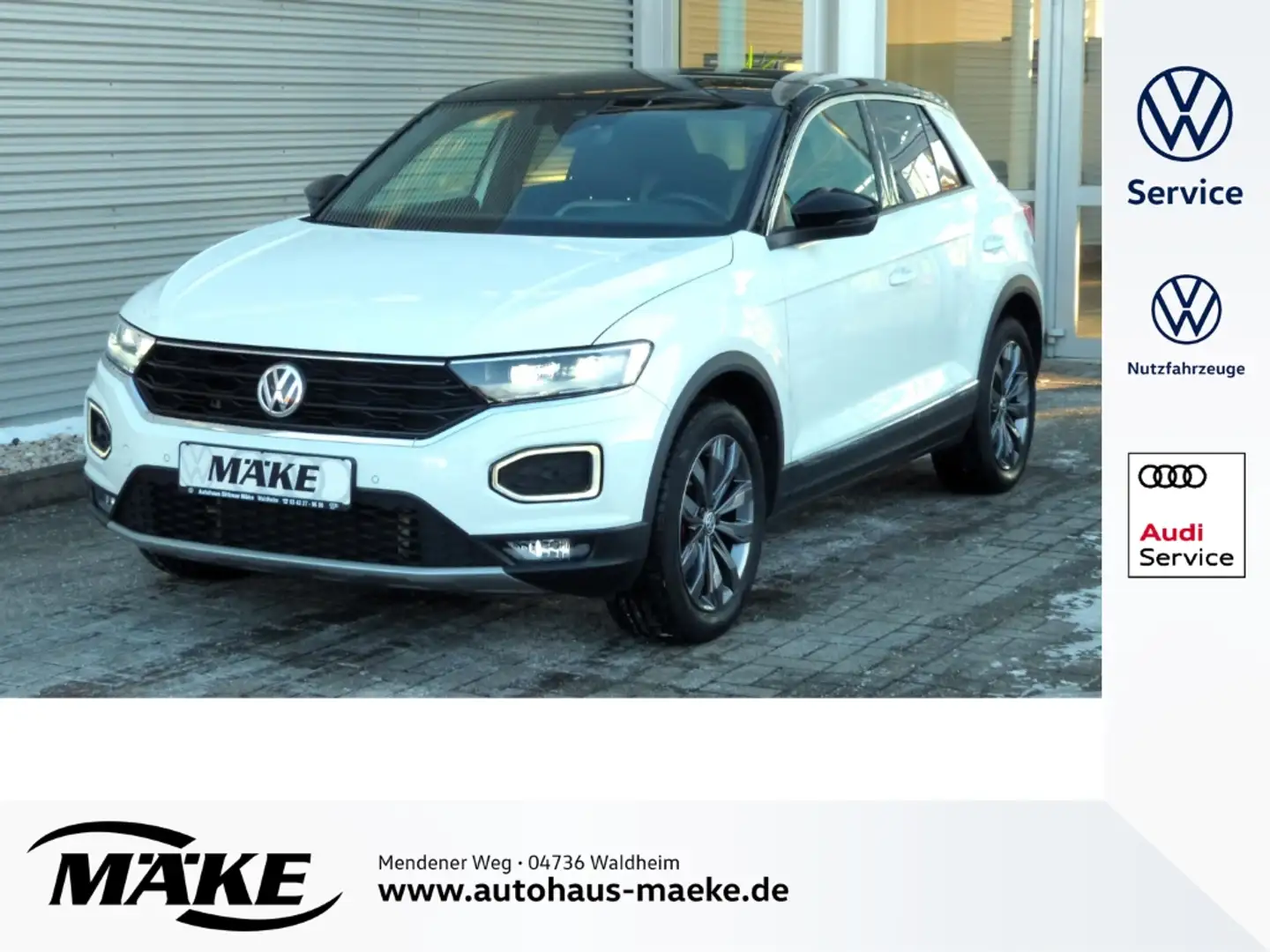 Volkswagen T-Roc 1.5 TSI DSG, Sport, ACC, Kamera, LED, Navi, Weiß - 1