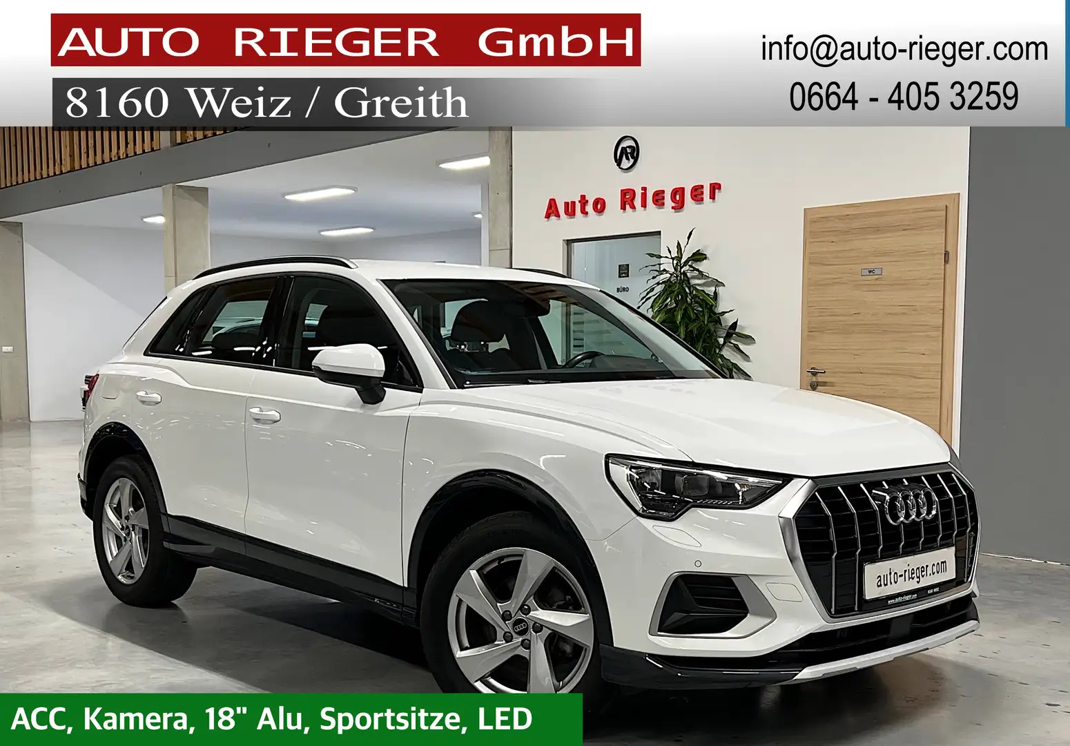 Audi Q3 35 TFSI advanced ACC, Kamera, Sportsitze Weiß - 1