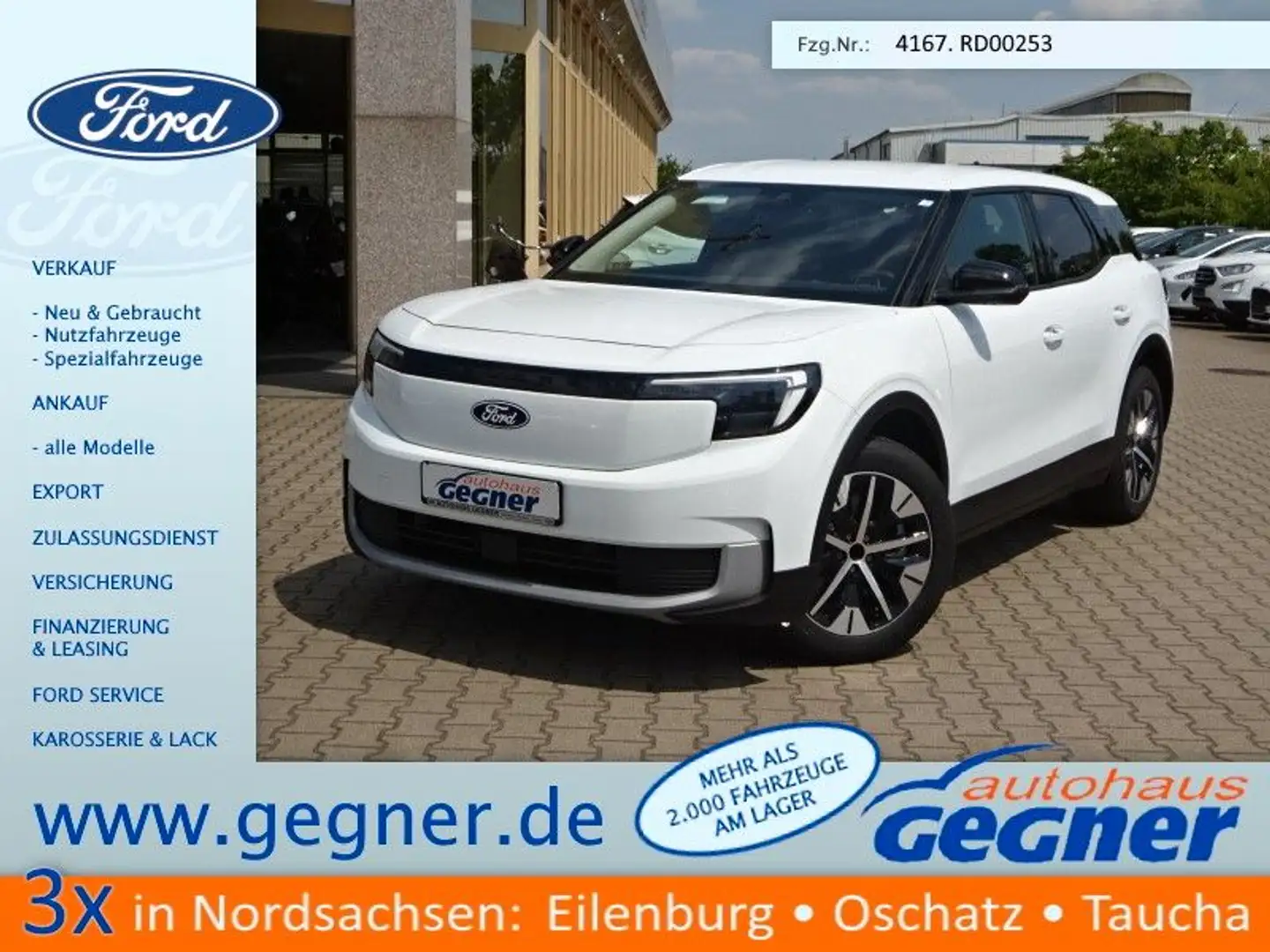 Ford Explorer Extended Range 77kWh RWD ErgoSitz Blanc - 1