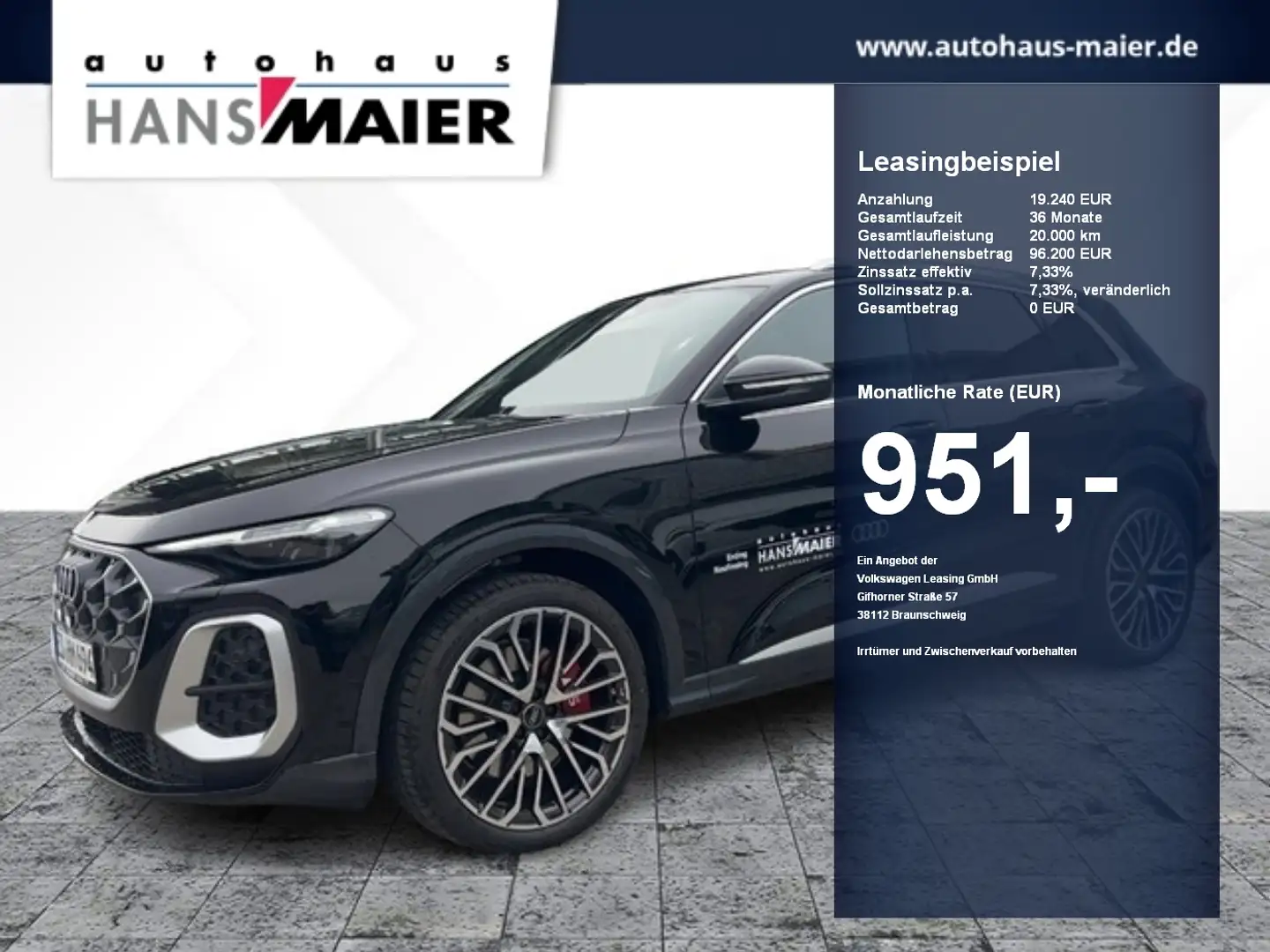 Audi SQ5 TFSI quattro S tronic Luft Pano Navi 360° Schwarz - 1