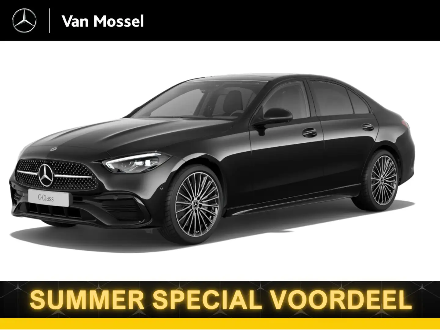 Mercedes-Benz C 180 Star Edition Limited AMG-Line / Stoelverwarming / Zwart - 1
