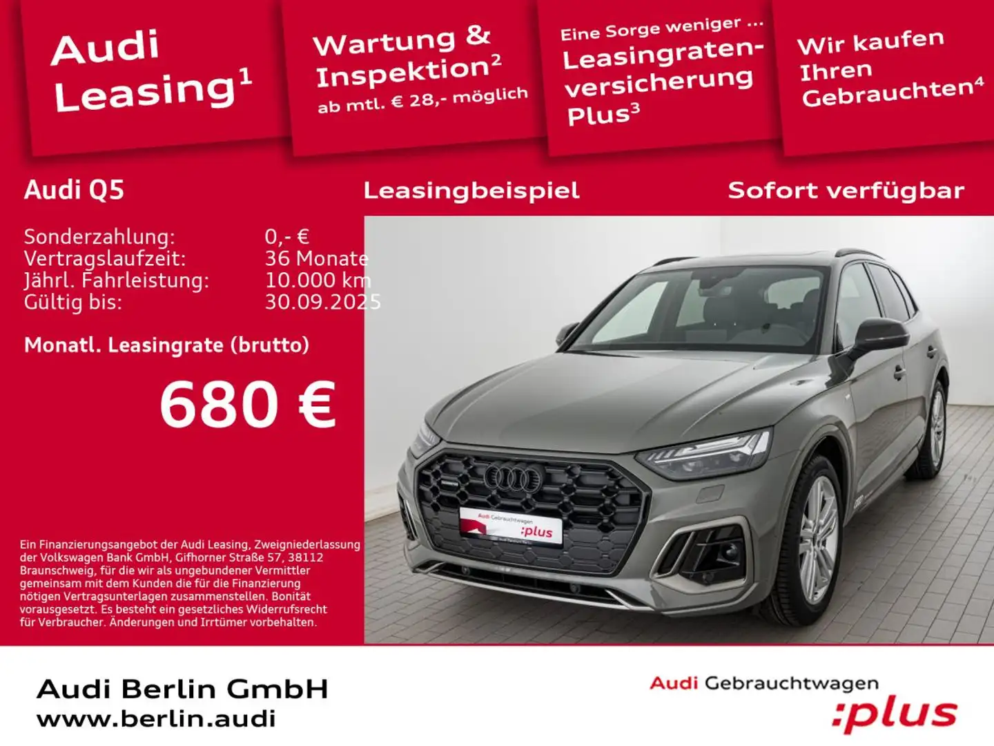 Audi Q5 S line 40 TFSI quattro S tronic Grau - 1