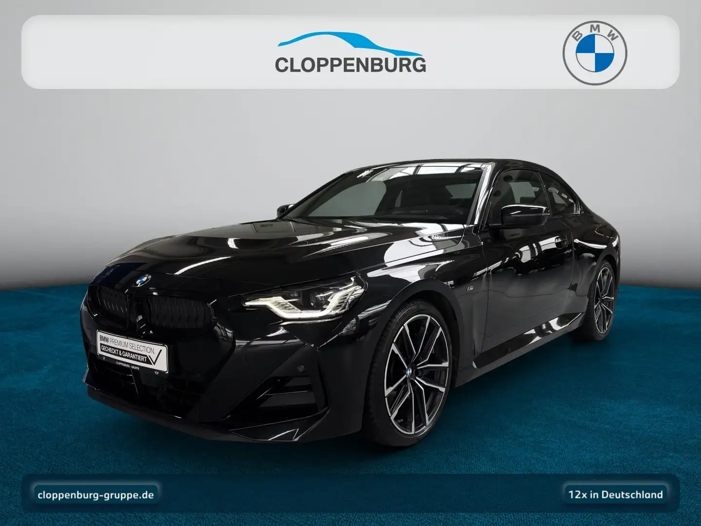 BMW 230 i Coupé M Sportpaket Head-Up+AHK+Navi+ACC+SHZ Schwarz - 1