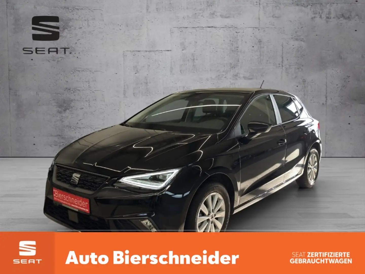 SEAT Ibiza 1.0 TSI Style ab 159,-EUR LED NAVI ACC PDC SHZ KEY Schwarz - 1
