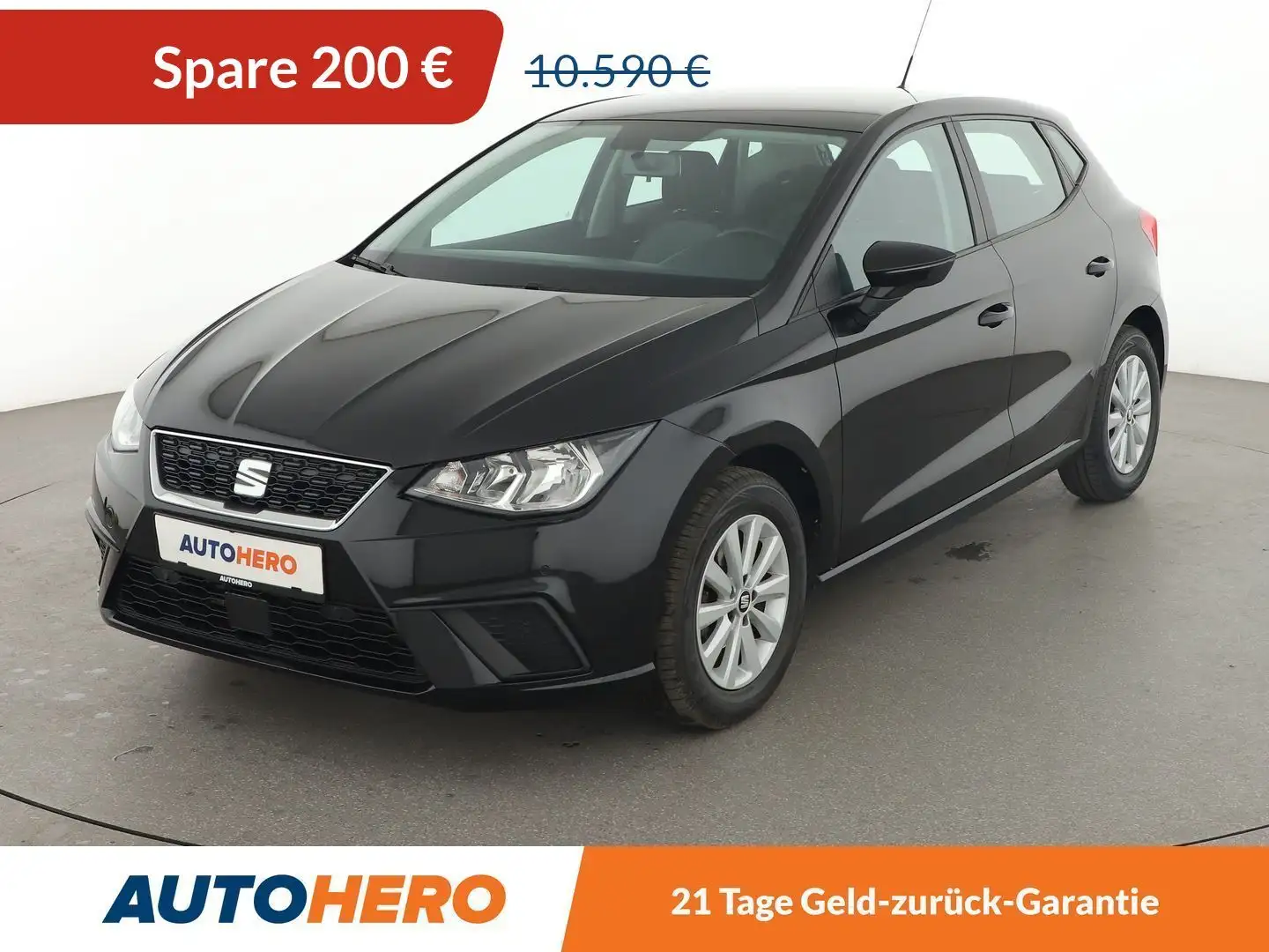 SEAT Ibiza 1.0 TSI Style*PDC*CAM*SHZ*LIMITER*KLIMA*GARANTIE* Schwarz - 1
