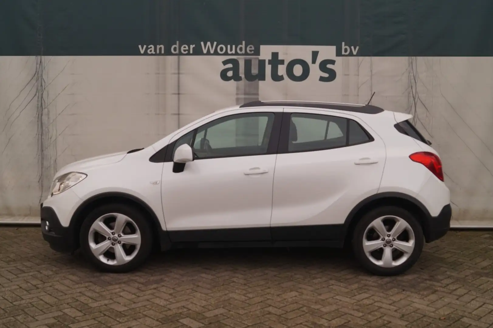 Opel Mokka 1.6 Edition Plus -AIRCO-PDC-TREKHAAK- Weiß - 1