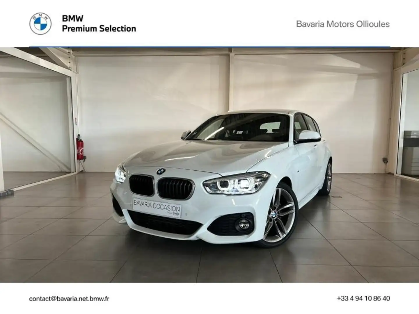BMW 116 116i 109ch M Sport 5p Euro6d-T Blanc - 1