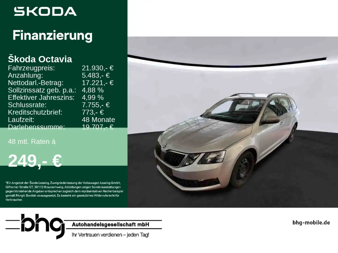 Skoda Octavia Combi 1.5 TSI ACT Soleil Silber - 1