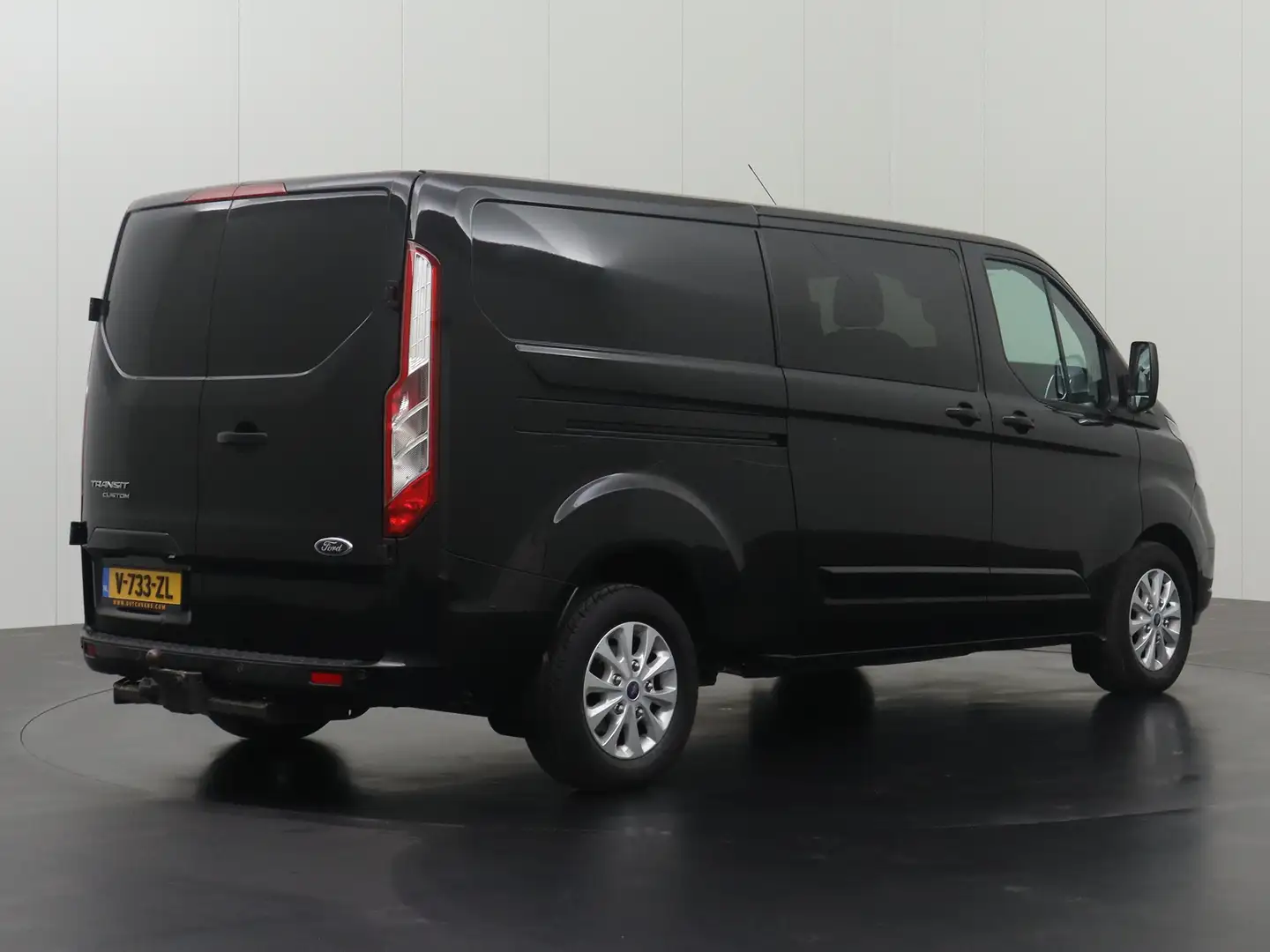Ford Transit Custom 2.0TDCI 170PK Lang Limited Dubbele Cabine | Naviga Zwart - 2