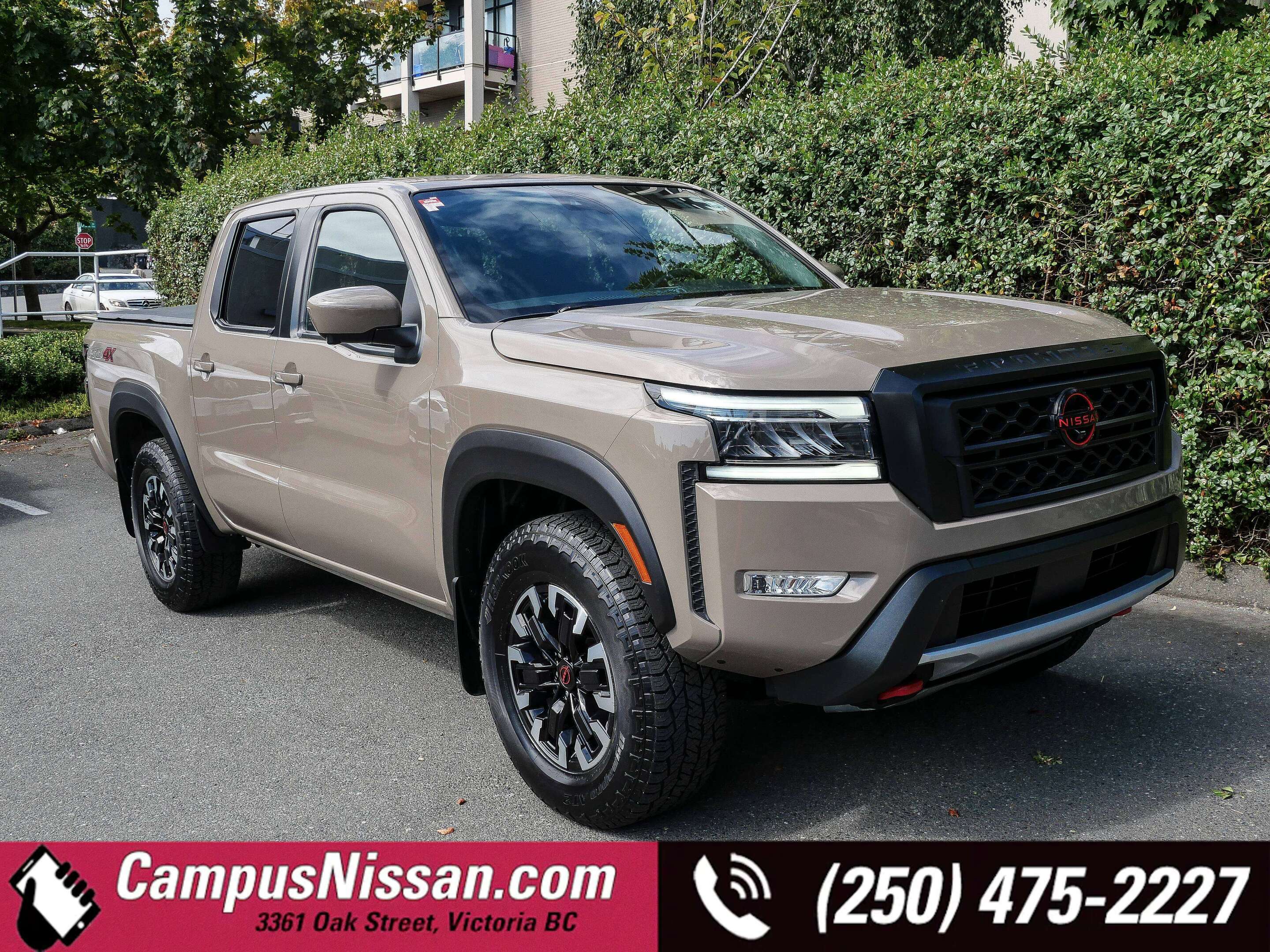 Brown 2024 Nissan Frontier Pickup Truck Four-Wheel Drive 9-Speed Automatic