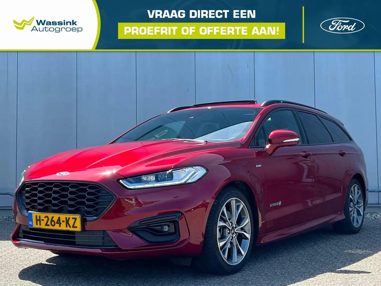 Ford Mondeo Wagon 2.0 HEV 187pk ST-Line Automaat | Schuifdak | Rouge - 1