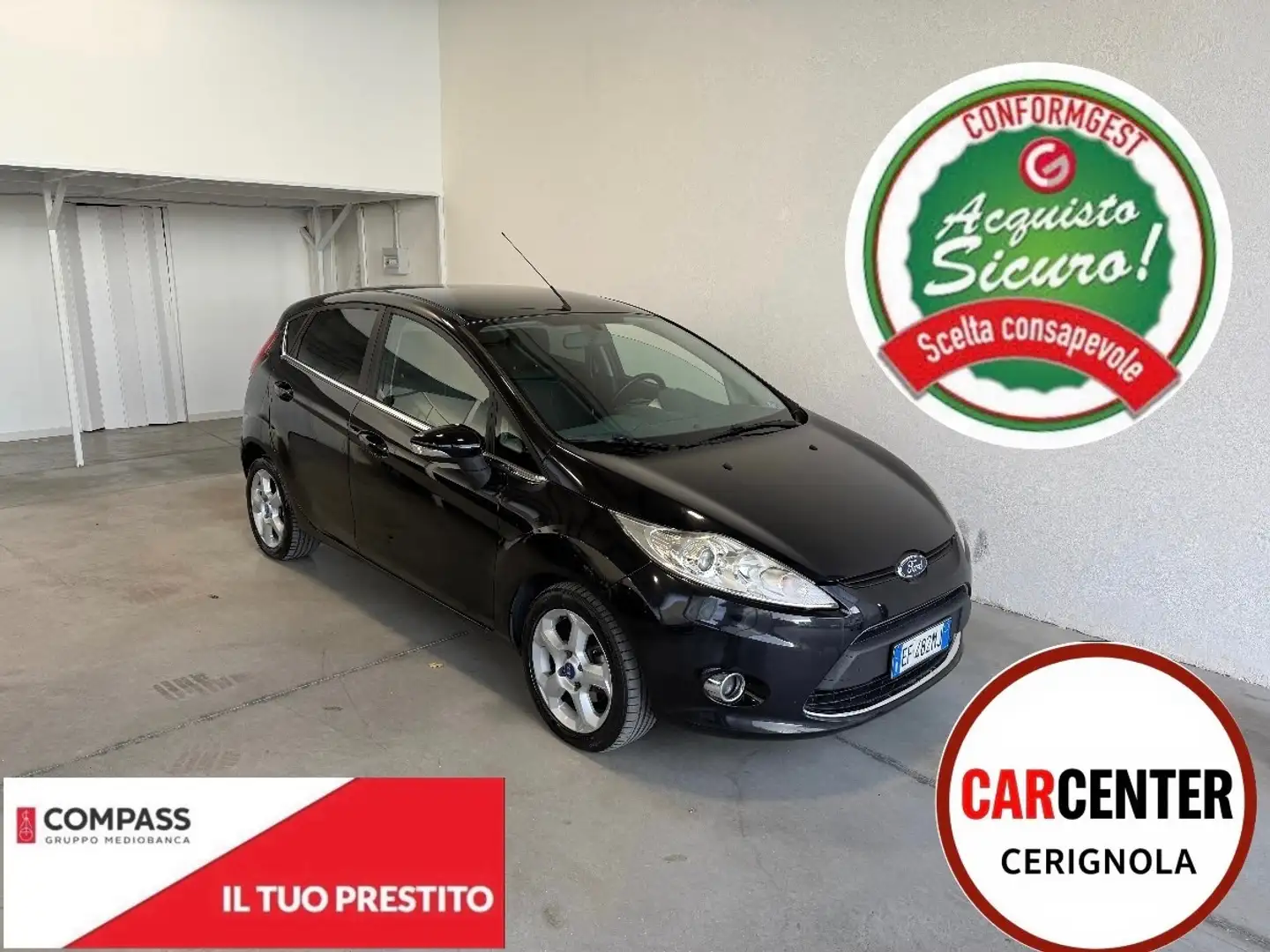 Ford Fiesta Fiesta 1.4 TDCi 5p. Titanium Zwart - 1