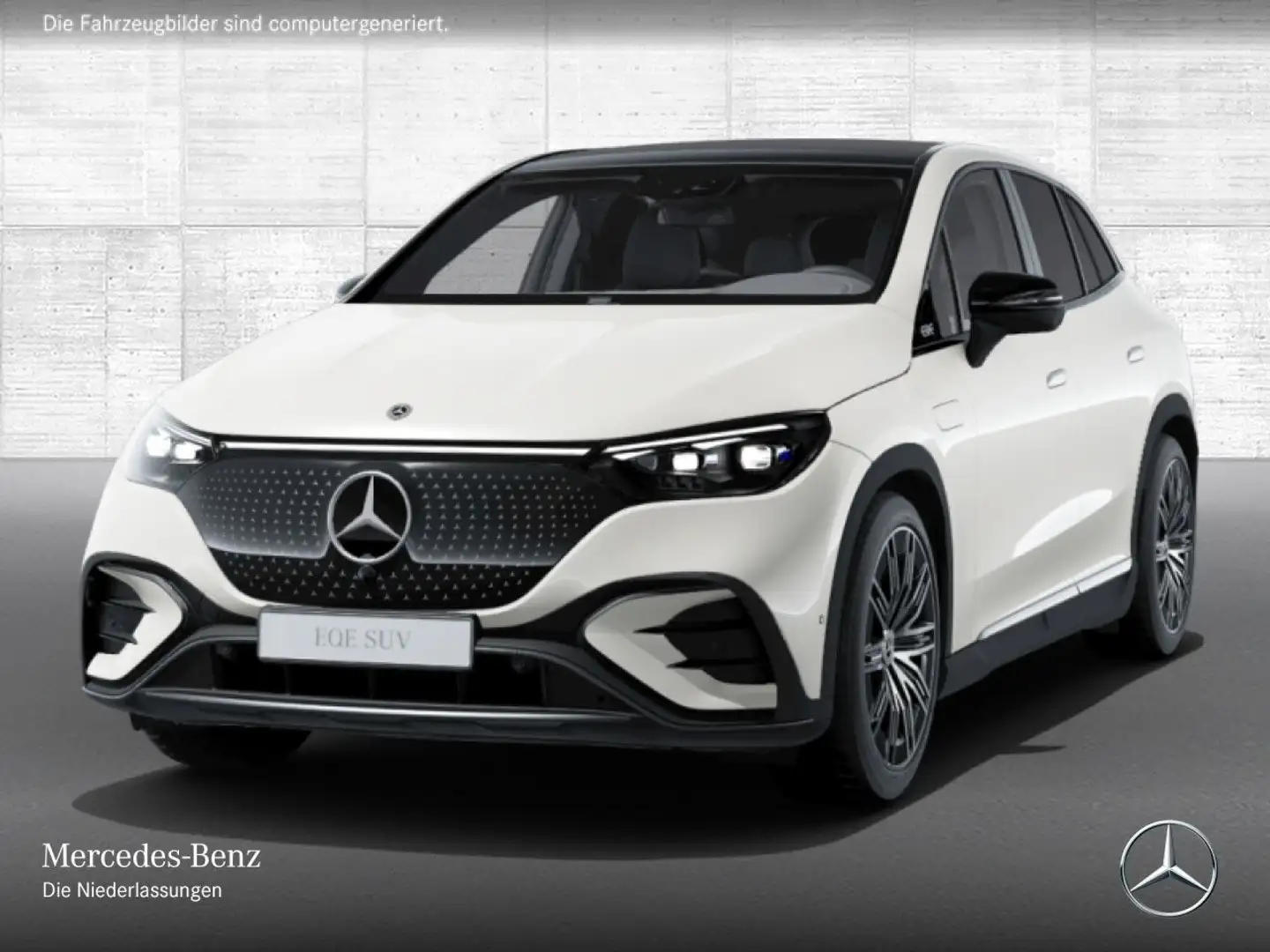 Mercedes-Benz EQE SUV EQE 500 4M AMG+NIGHT+PANO+AHK+BURMESTER+SITZKLIMA Weiß - 2