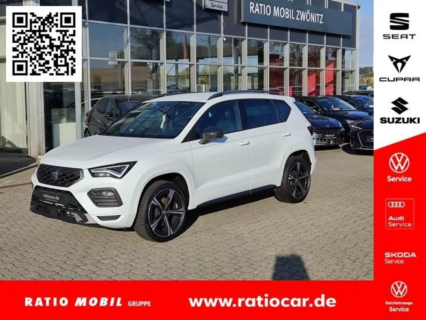 SEAT Ateca ATECA FR 1.5 TSI SITZH. FULL-LINK KAMERA DAB+ Weiß - 1