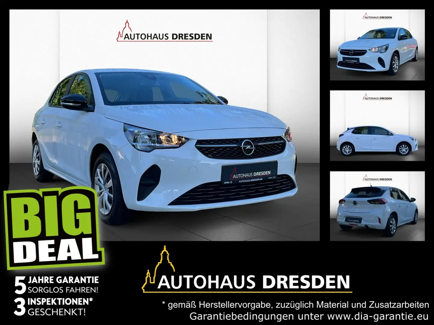Opel Corsa F 1.2 SHZ+PDC+SpurH Blanc - 1