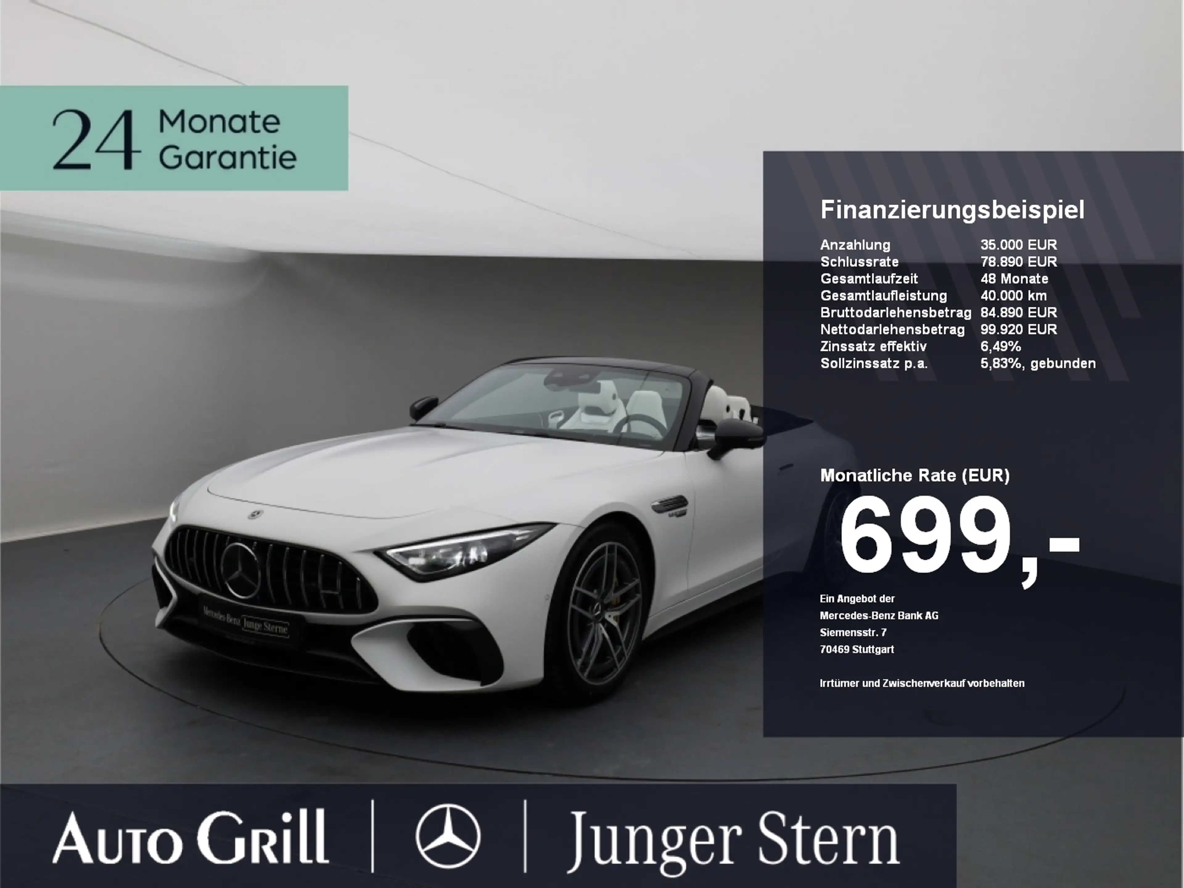 Mercedes-Benz SL 63 AMG 4M+ manufaktur Carbon HeadUp Massage