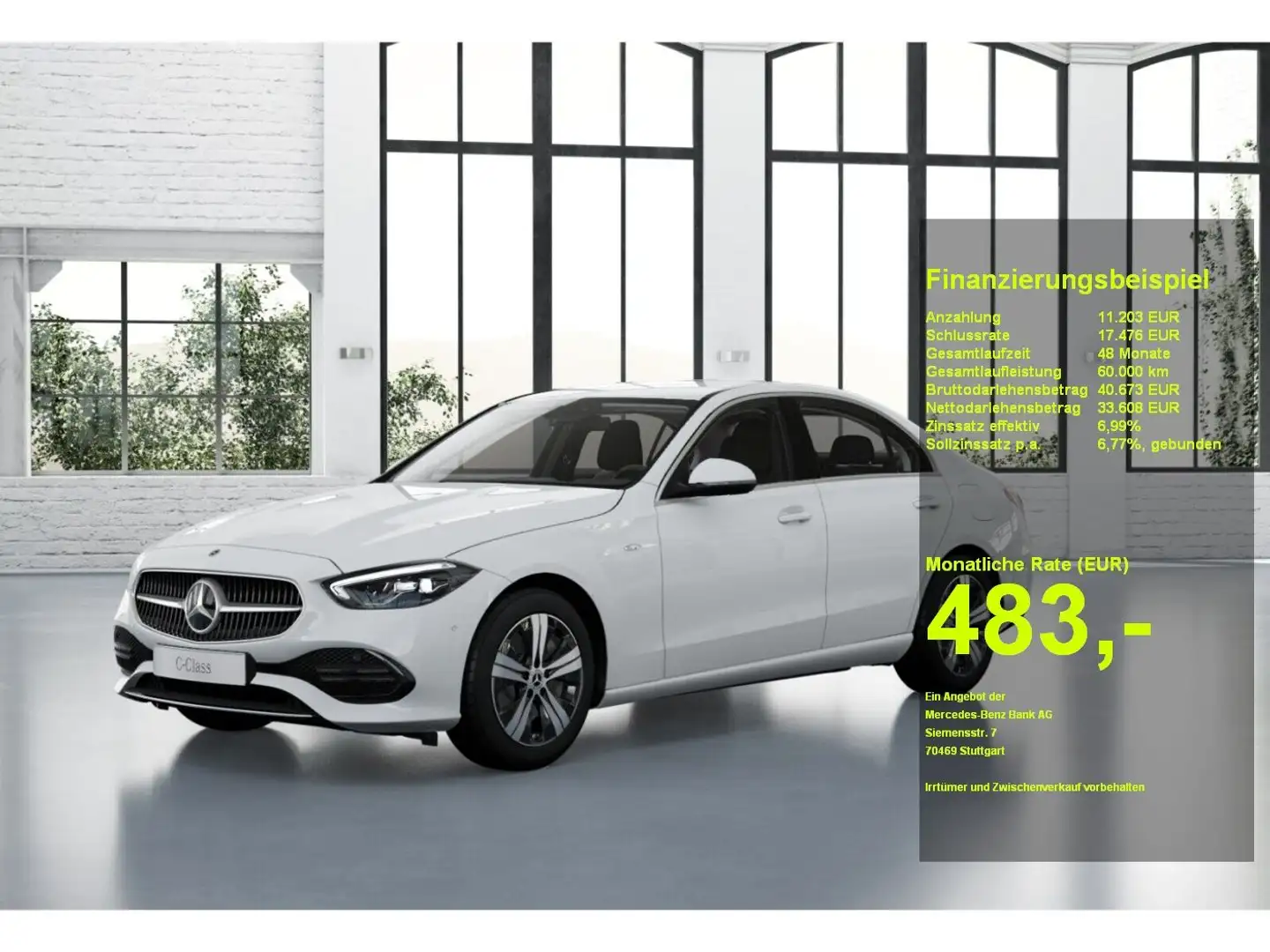 Mercedes-Benz C 300 e Avantgarde+Kamera+Memory+Navi+Ambiente Weiß - 1