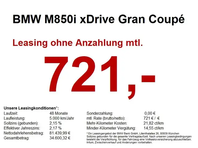BMW M850 i xDrive Gran Coupé M Sport *PGSD.LASER*