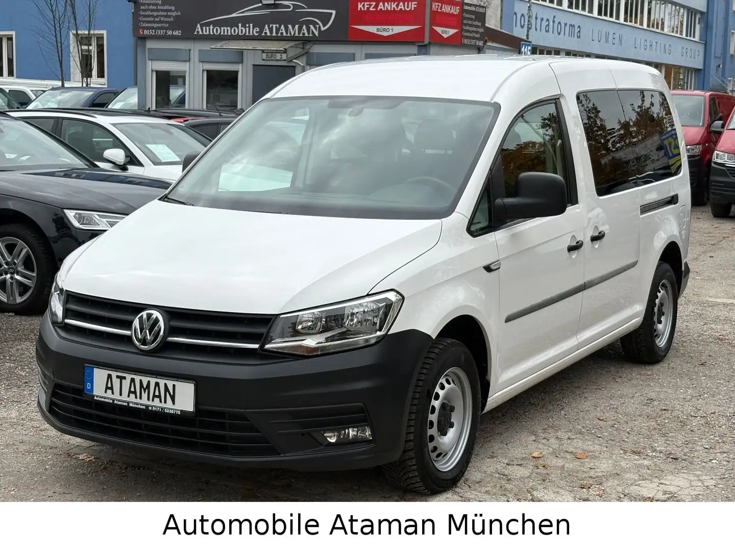 Volkswagen Caddy Maxi 2.0 TDI Kombi, Klima / Navi / 5-Sitze Blanc - 1