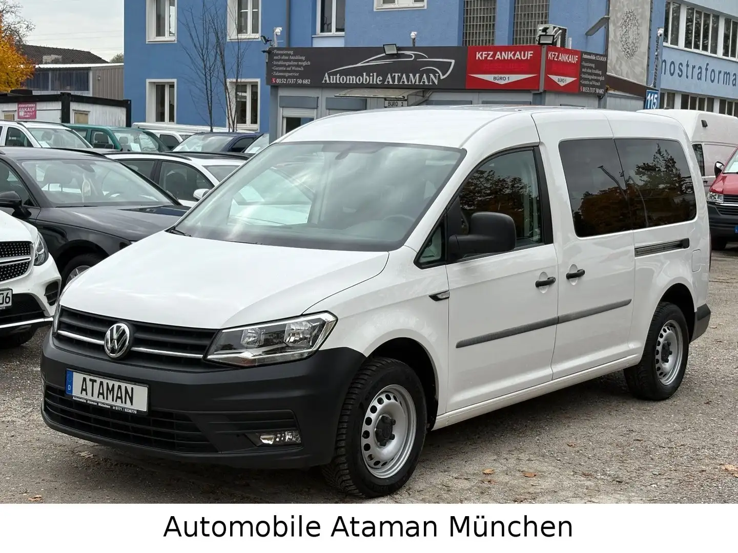 Volkswagen Caddy Maxi 2.0 TDI Kombi, Klima / Navi / 5-Sitze Blanc - 2