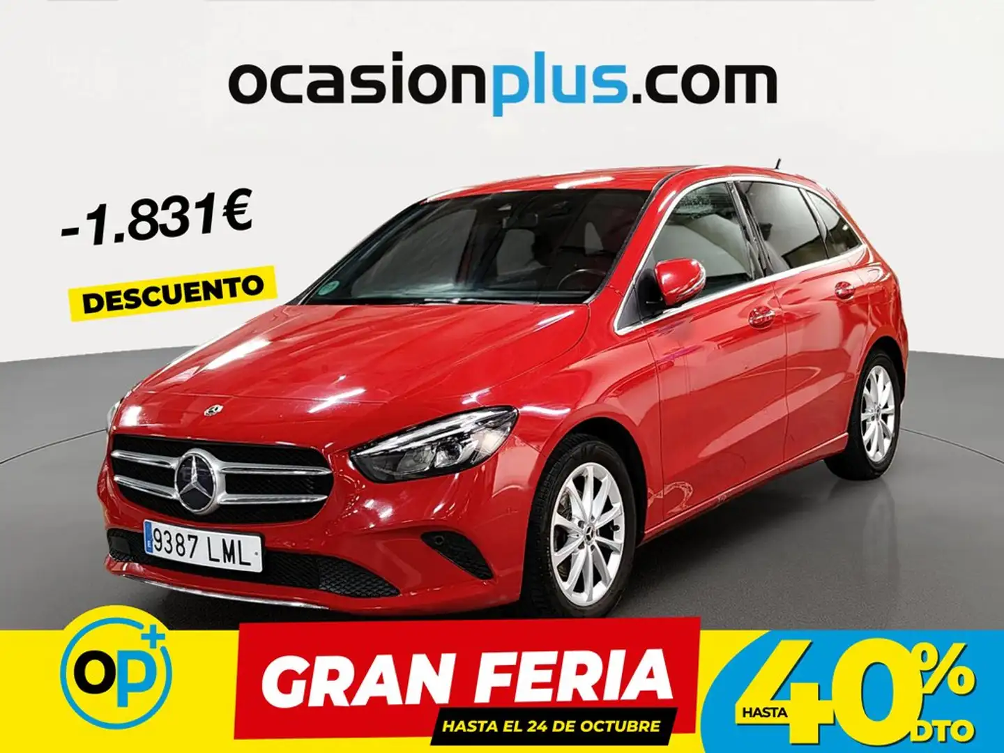Mercedes-Benz B 180 7G-DCT Rojo - 1