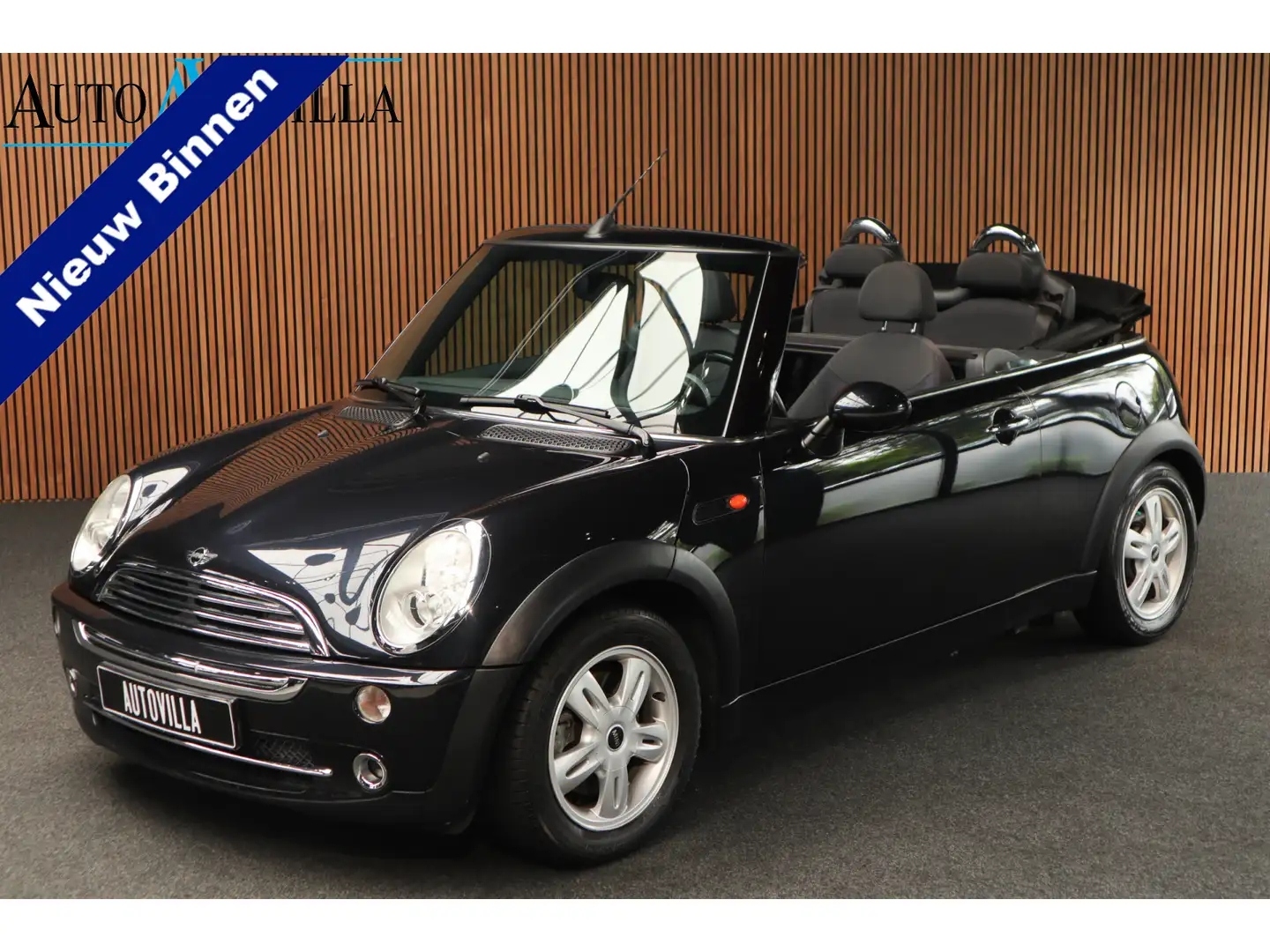 MINI One Cabrio Mini 1.6 Navi Airco PDC LM velgen Noir - 1