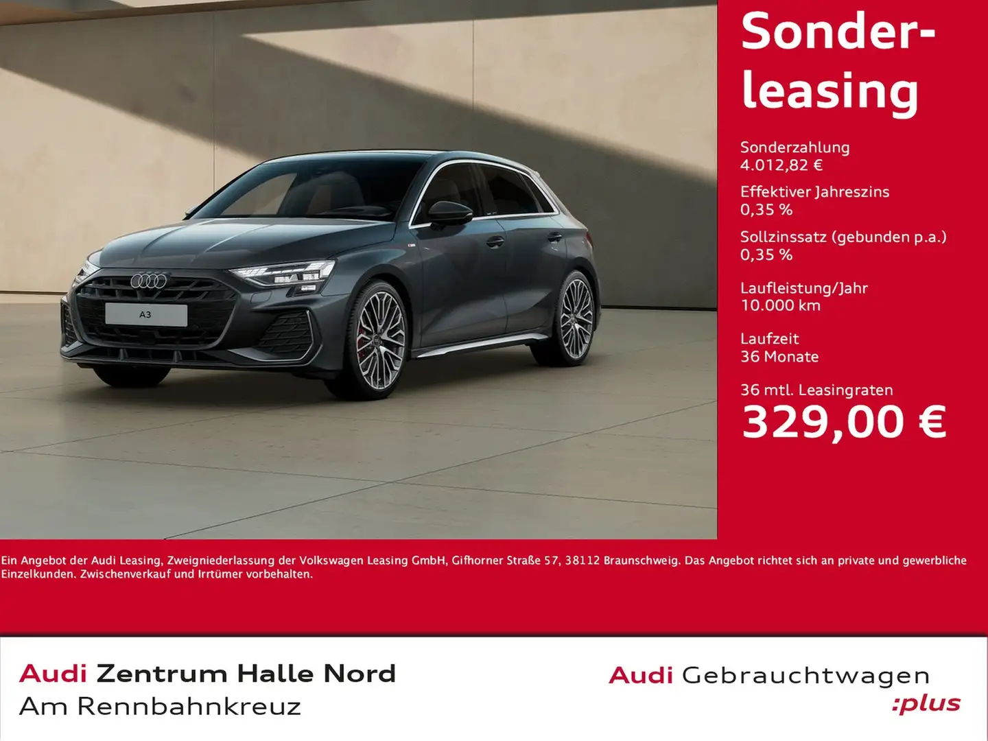 Audi A3 Sportback S line 35 TFSI S tronic Grigio - 1