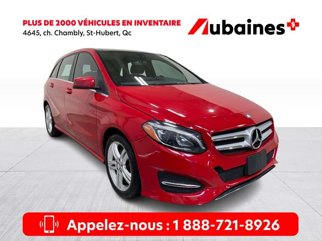 2018 Mercedes-Benz B-Class B250 4MATIC Tourer Mags Cuir Sièges Chauffants Cam