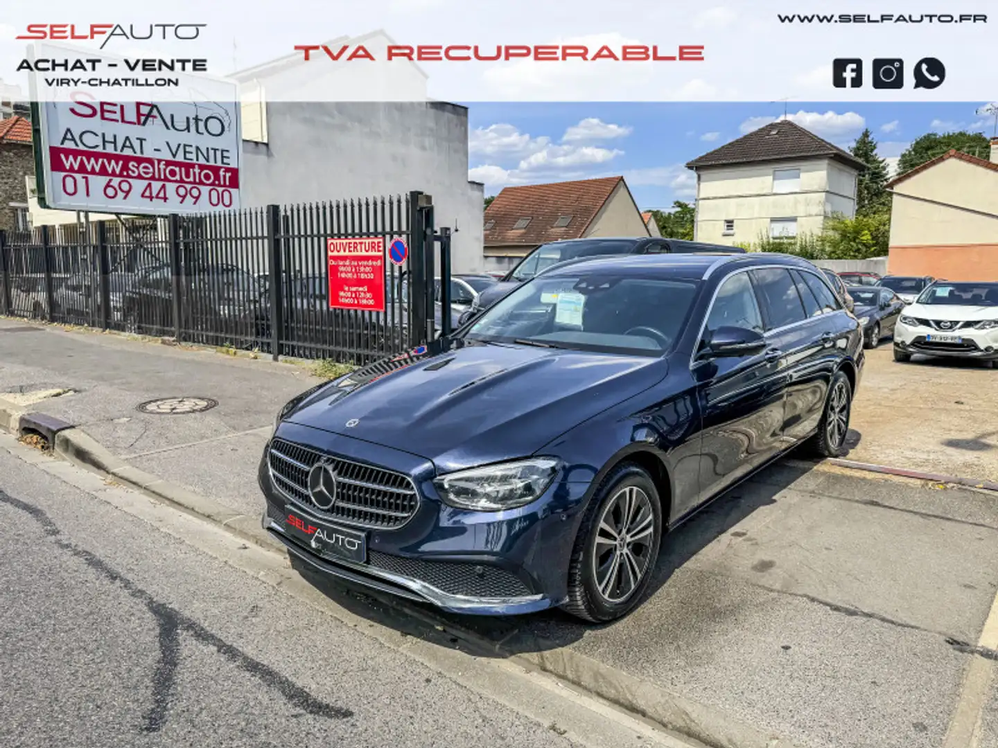 Mercedes-Benz E 220 220 D 200+20CH AVANTGARDE LINE 9G-TRONIC Bleu - 1