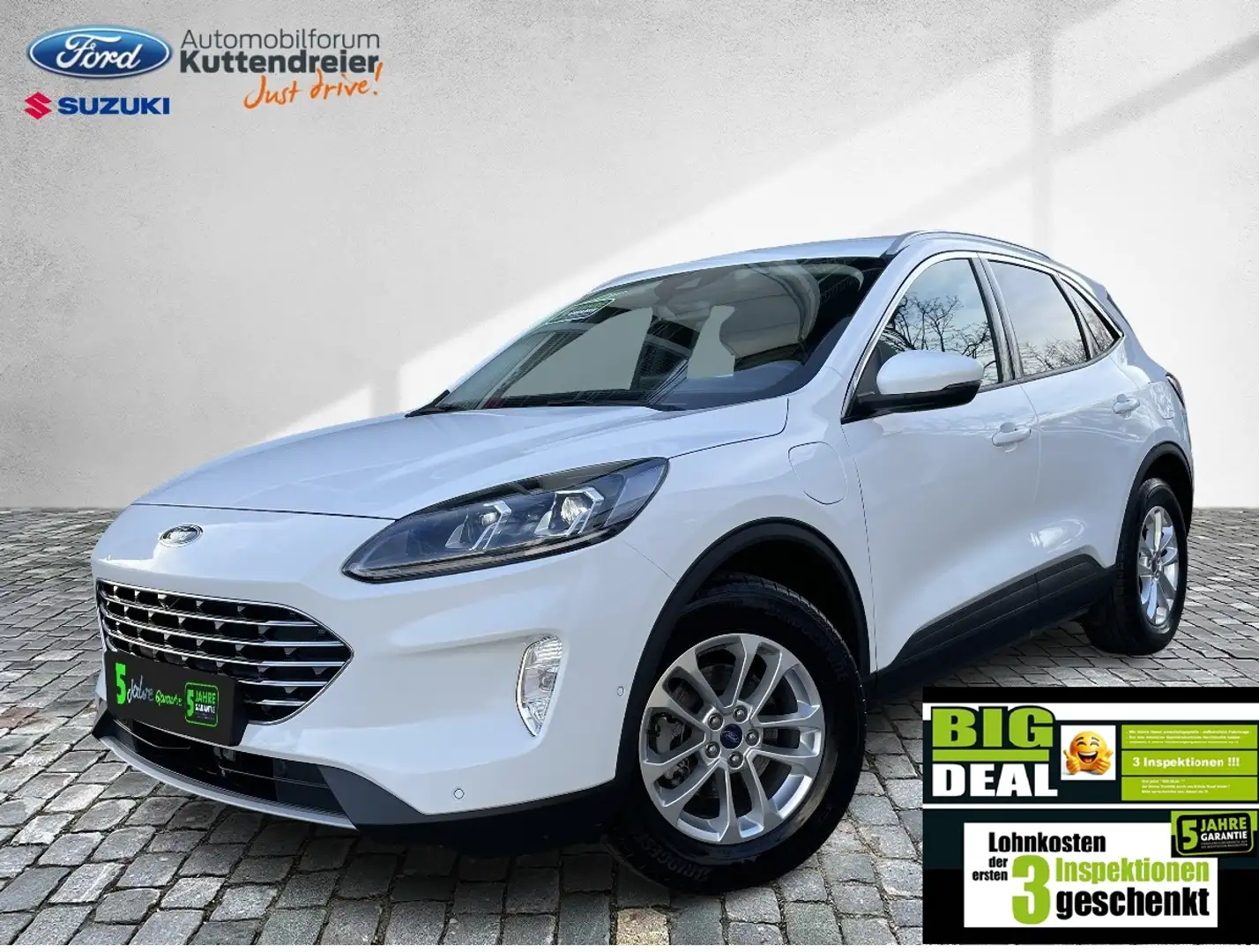Ford Kuga Titanium X Leder Voll-LED Navi Kamera AHK Blanco - 2