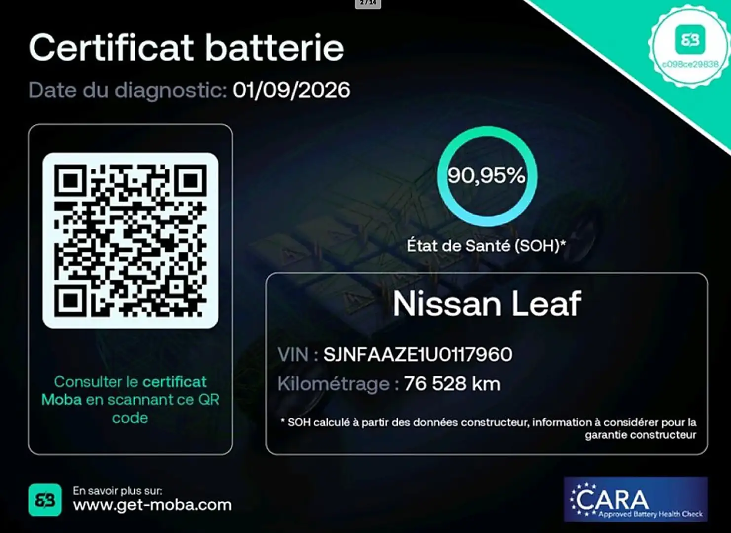 Nissan Leaf e+ 62 kWh TOP-Ausstattung Rot - 2