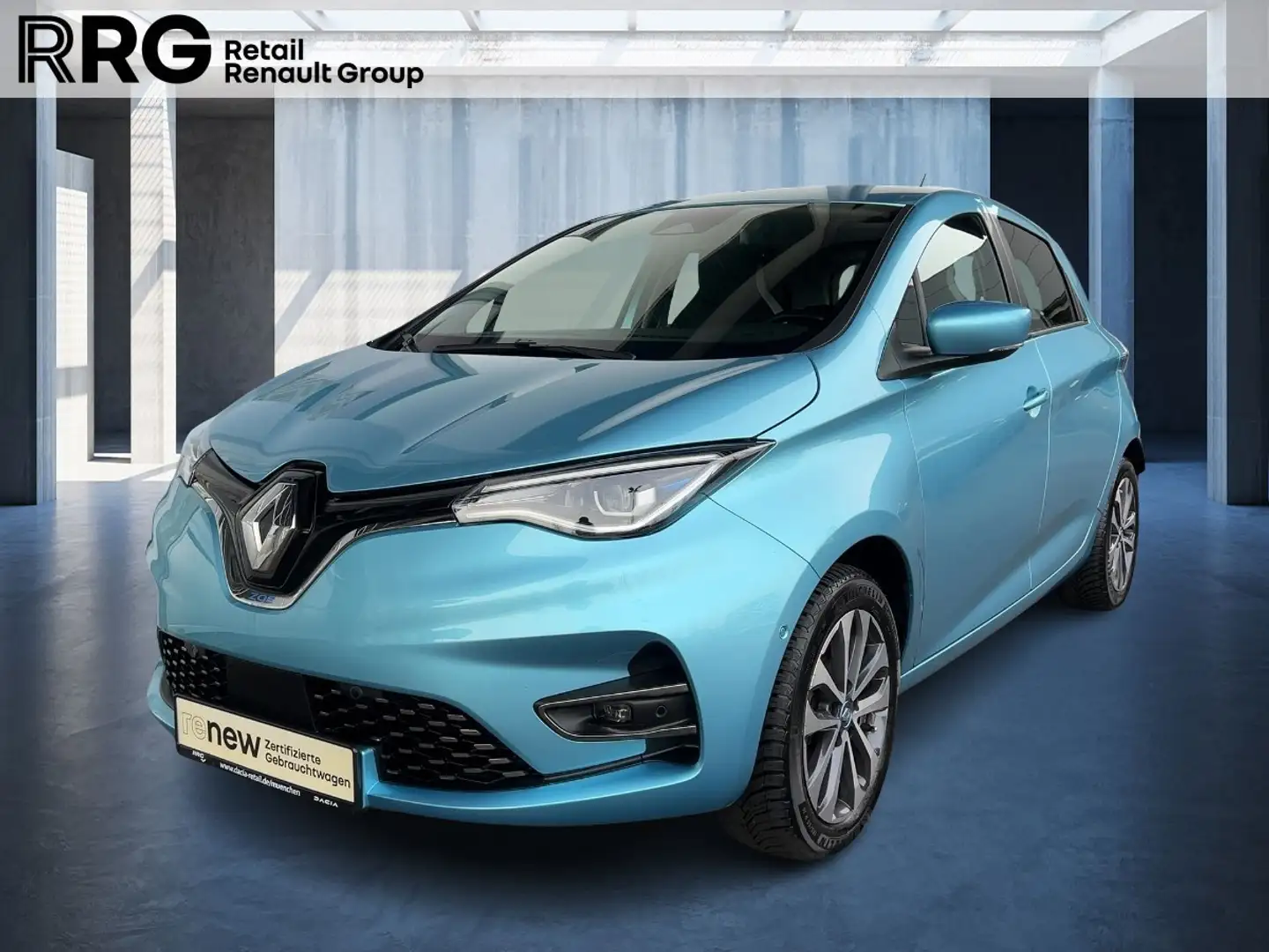 Renault ZOE R135 Intens R135/Z.E. 50 Mietbatterie Blau - 1