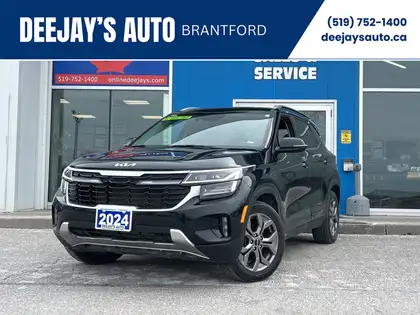 Black 2024 Kia Seltos SUV / Crossover All-Wheel Drive Automatic